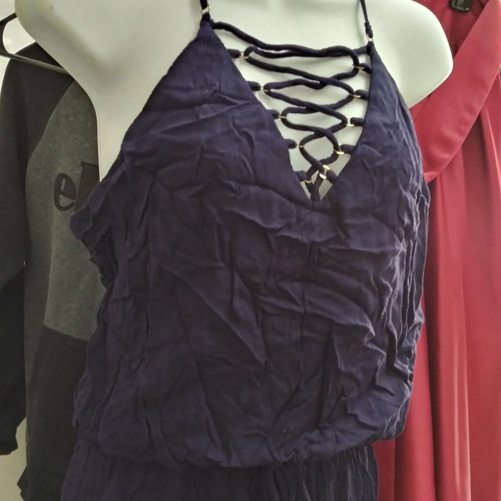 High low shirred waist maxi